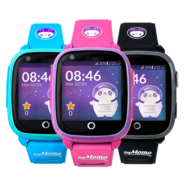 soymomo-kinder-smartwatch-space-1-0-rosa-schwarz-blau-vorne